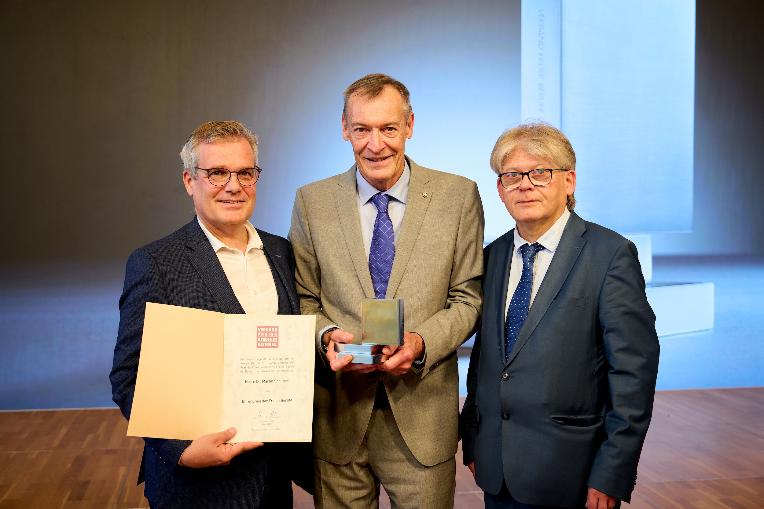Verleihung Ehrenpreis des VFBB an Dr. Martin Schubert